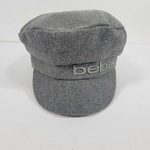 Bebe Women's Paperboy Hat Ivy Cap Gray One Size